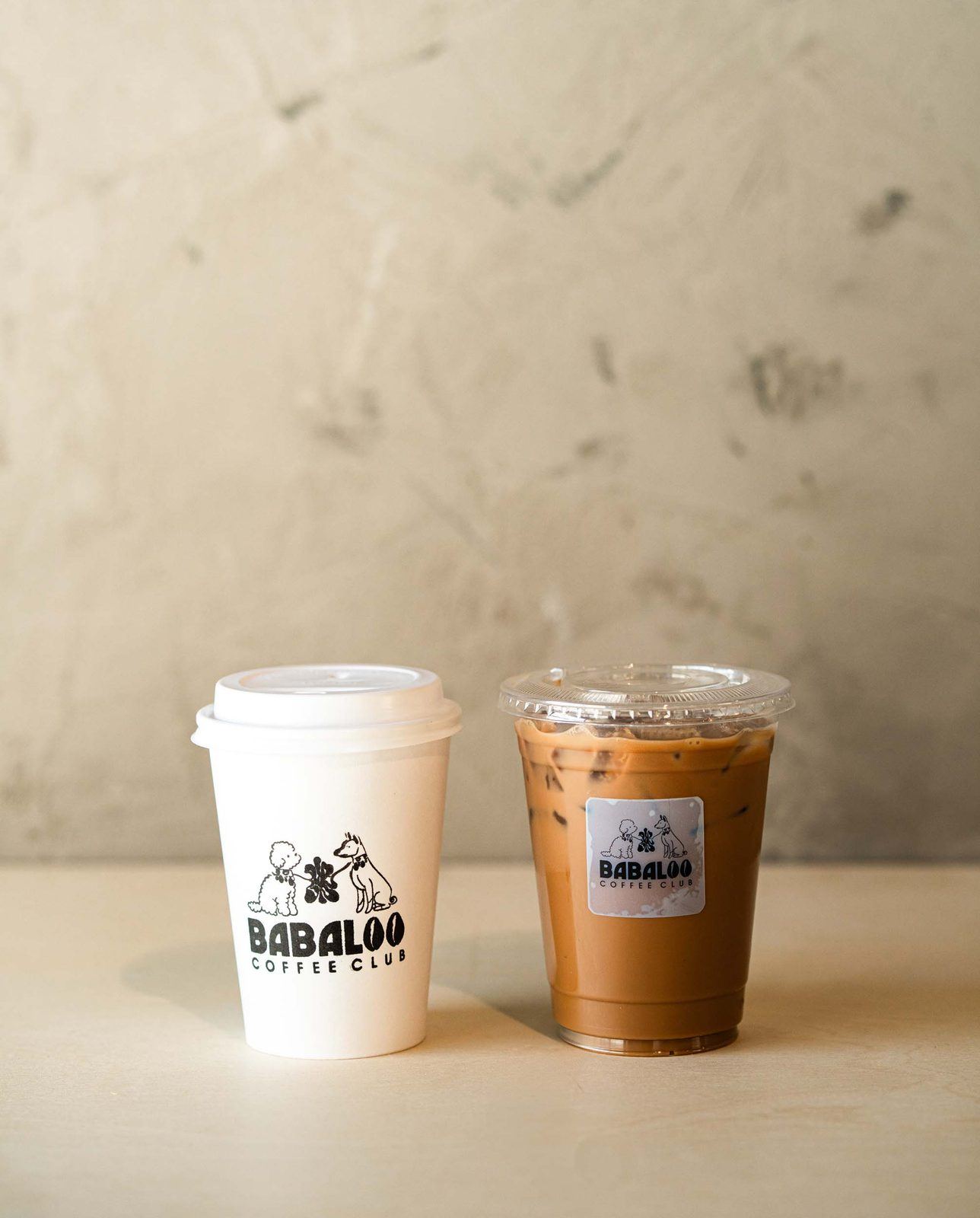 Iced coffee in a Babaloo cup