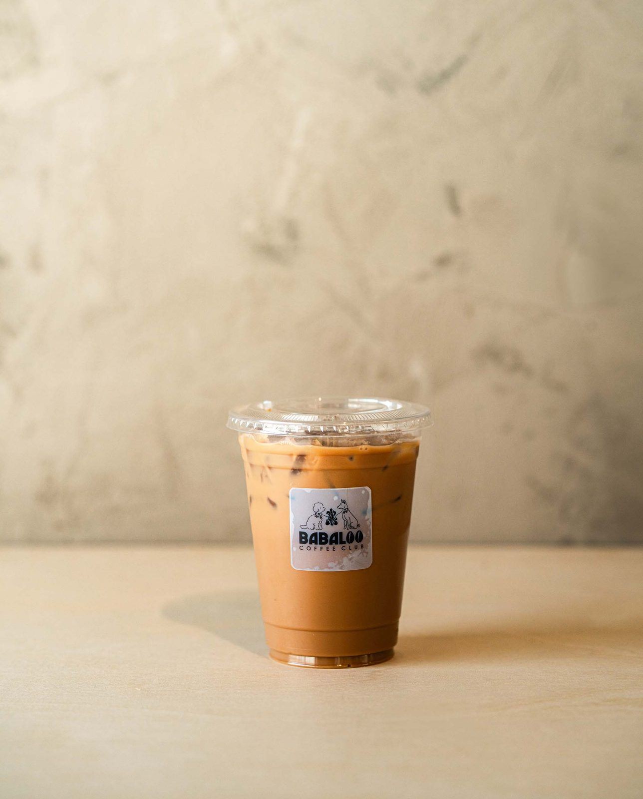 Two iced coffees in Babaloo cups